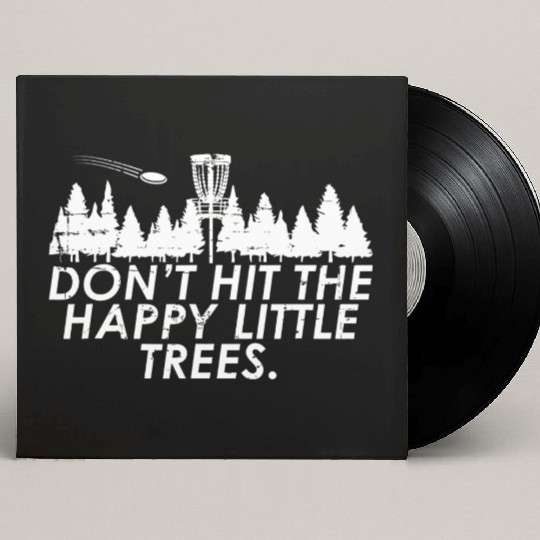 Funny Trees Disc Golf Custom Vinyl Record Sleeves Perfect Gift For