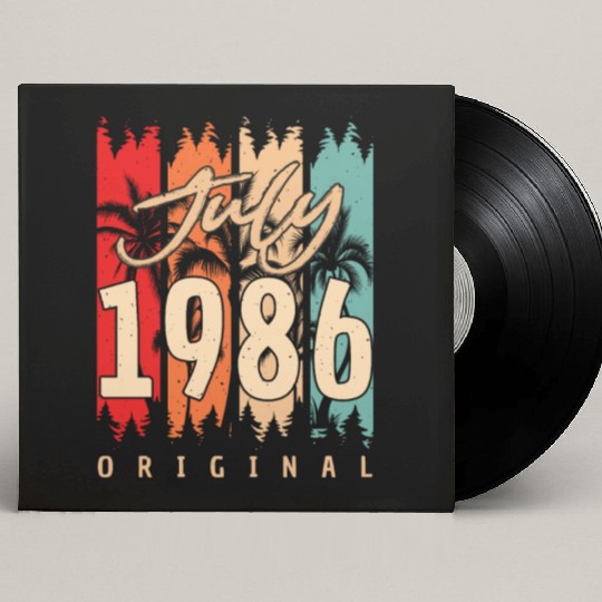 Born July 1986 Custom Vinyl Record Sleeves