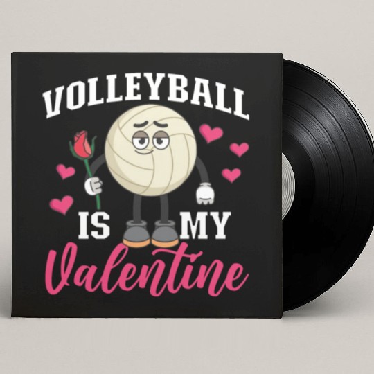 Volleyball Player Team Valentines Custom Vinyl Record Sleeves