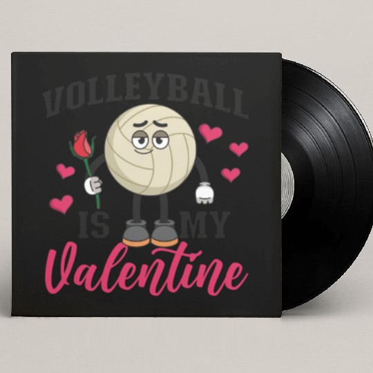 Volleyball Player Team Valentines Custom Vinyl Record Sleeves
