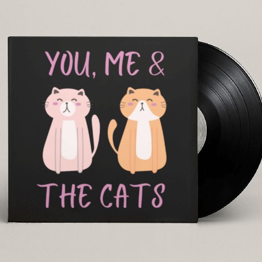 ask me about my cat funny cat Custom Vinyl Record Sleeves