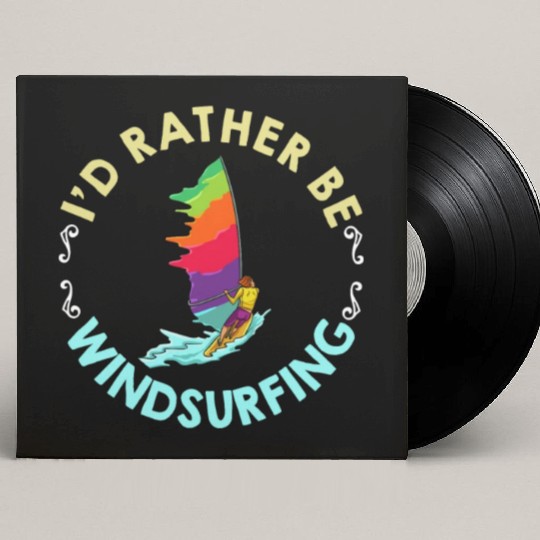 Windsurfing Board Sail Paddle Windsurfer Custom Vinyl Record Sleeves