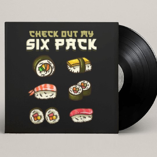 Sushi Japanese Gym Gift Custom Vinyl Record Sleeves