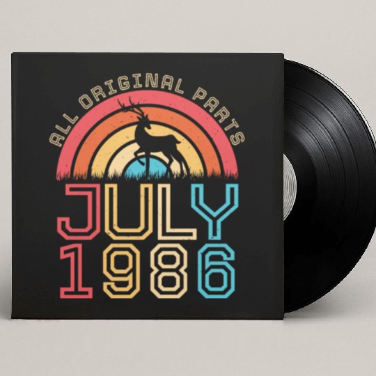 July 1986 Vintage Custom Vinyl Record Sleeves