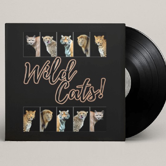 WILDCATS! | Lion, Leopard, Cheetah, Puma, Tiger Custom Vinyl Record Sleeves