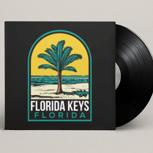 Florida Keys Vintage Beach Custom Vinyl Record Sleeves