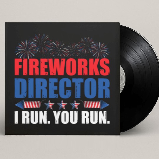 Fireworks Director I Run You Run America Flag Custom Vinyl Record Sleeves