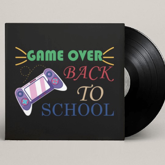 Game Over Back To School Custom Vinyl Record Sleeves