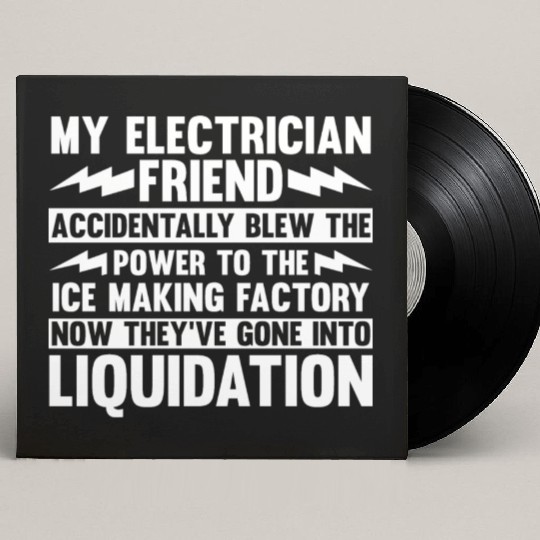 Electrician Electrical Engineer Lineman Custom Vinyl Record Sleeves