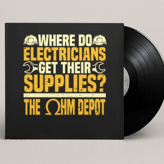 Electrician Electrical Engineer Lineman Custom Vinyl Record Sleeves