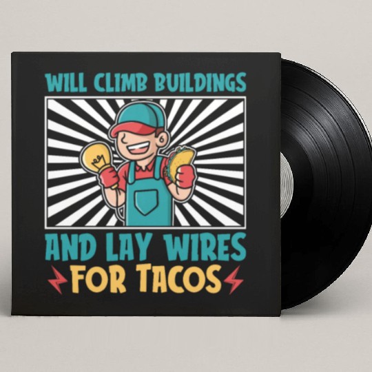 Electrician Electrical Engineer Lineman Custom Vinyl Record Sleeves
