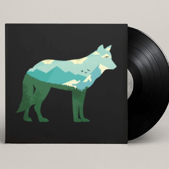Mountain Wolf Custom Vinyl Record Sleeves