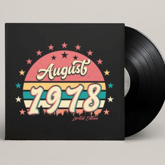 Born August 1978 Custom Vinyl Record Sleeves