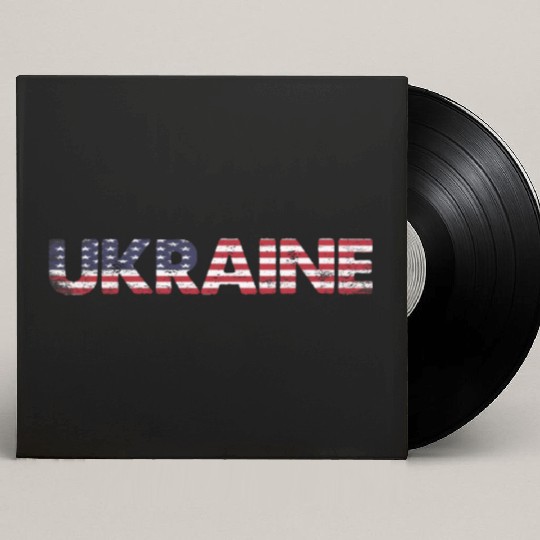I Stand with Ukraine Ukraine Flag Custom Vinyl Record Sleeves