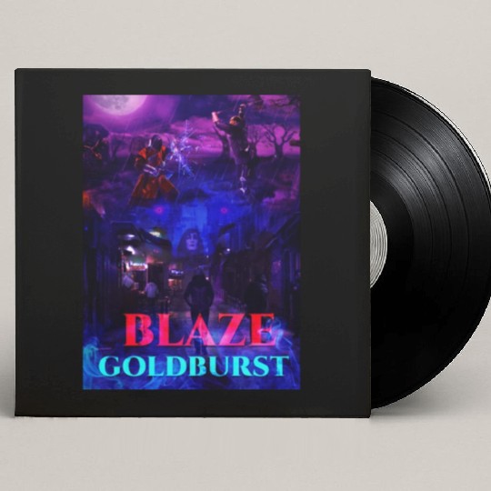 Blaze Goldburst Fantasy Book Mystery Knight Fight Custom Vinyl Record Sleeves