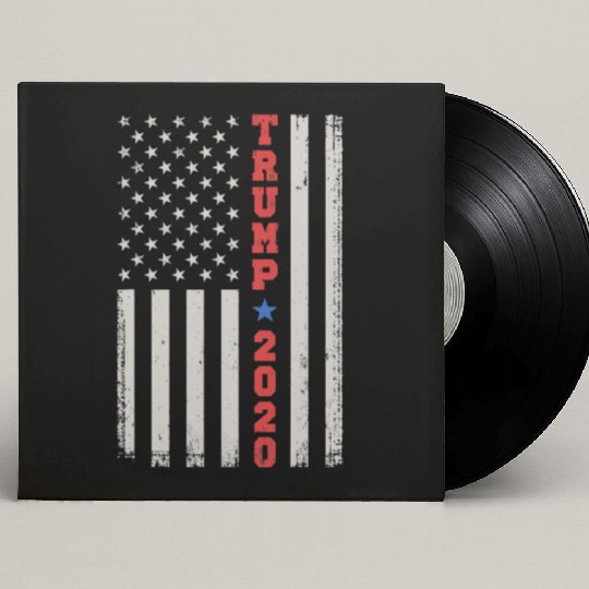 Custom Vinyl Record Sleeves Vintage US Flag Vertical Stars Stripes