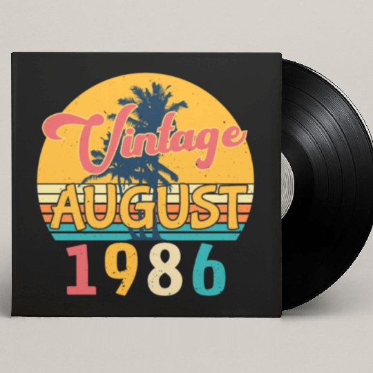 Building Year 1986 In August Custom Vinyl Record Sleeves