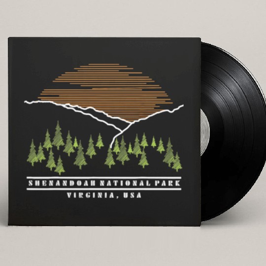Shenandoah Valley Virginia US National Park Camp Custom Vinyl Record Sleeves