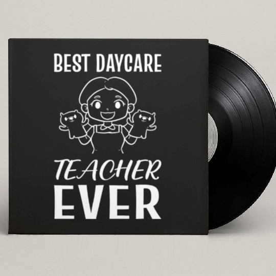 Best Daycare Teacher Toddler Teacher Gift Custom Vinyl Record Sleeves