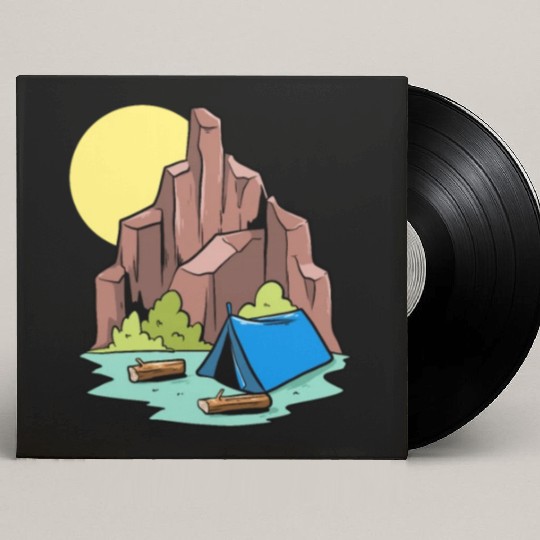 Camper Campsite Camp Camping Custom Vinyl Record Sleeves