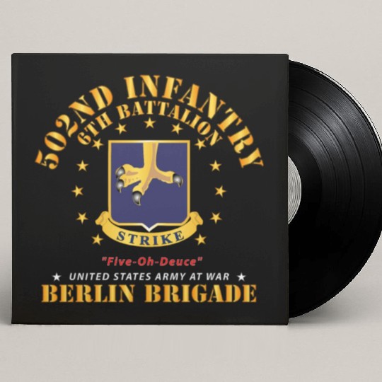 Army 6th Battalion 502nd Infantry Berlin Brigade X Custom Vinyl Record Sleeves