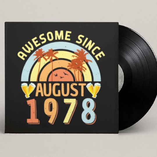 August 1978 Retro Custom Vinyl Record Sleeves