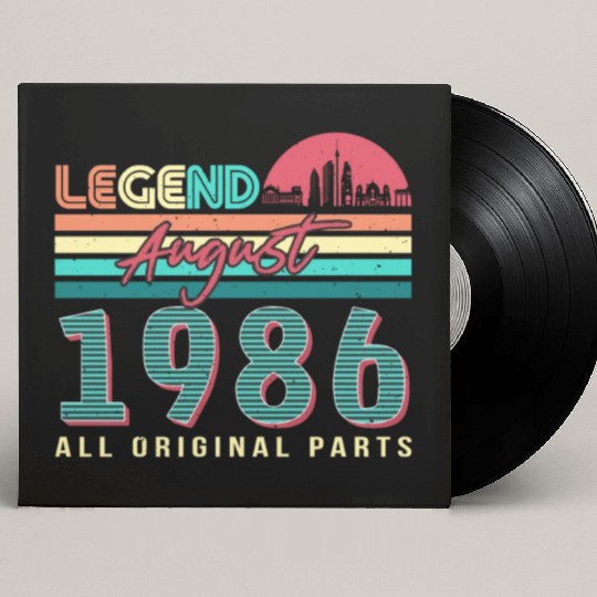Building Year 1986 In August Custom Vinyl Record Sleeves