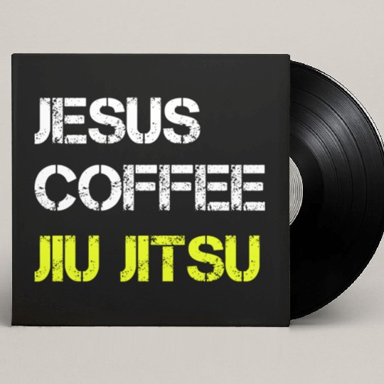 Jesus Coffee Jiu Jitsu Bjj Wrestling Mma Judo Mart Custom Vinyl Record Sleeves