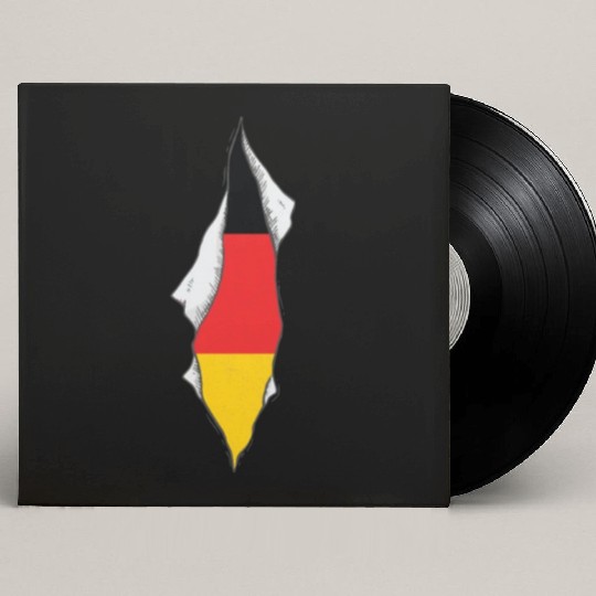 germany flag proud german Custom Vinyl Record Sleeves