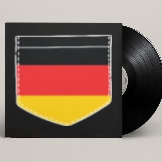 germany flag in a shape of a pocket Custom Vinyl Record Sleeves