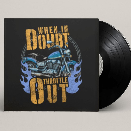 Motorcyclist Chopper Supermoto Cross Custom Vinyl Record Sleeves