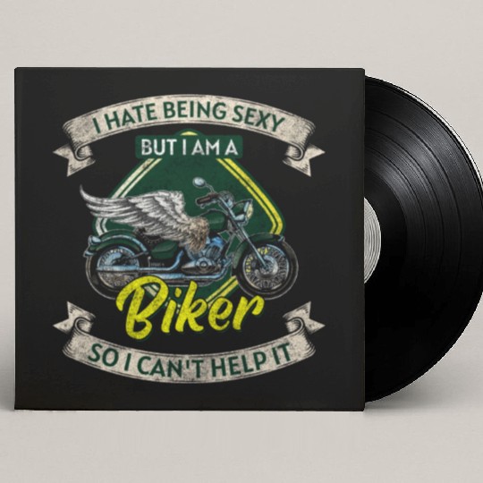 Biker Chopper Racing Two-Wheeler Custom Vinyl Record Sleeves