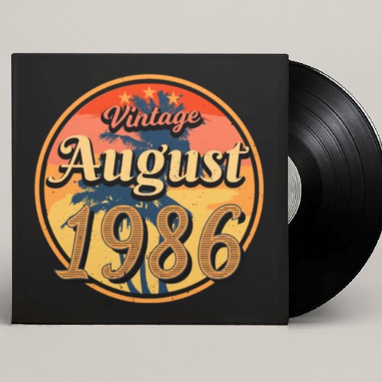 Born 1986 In August Custom Vinyl Record Sleeves