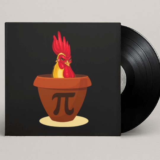 Funny Chicken Pot Pie Custom Vinyl Record Sleeves Chicken Pi day