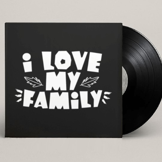 I Love My Family Reunion Gathering Families Custom Vinyl Record Sleeves