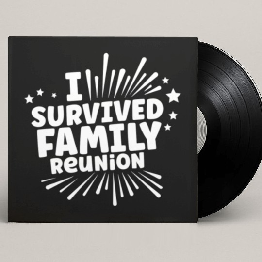 I Survived Family Reunion Gathering Families Custom Vinyl Record Sleeves