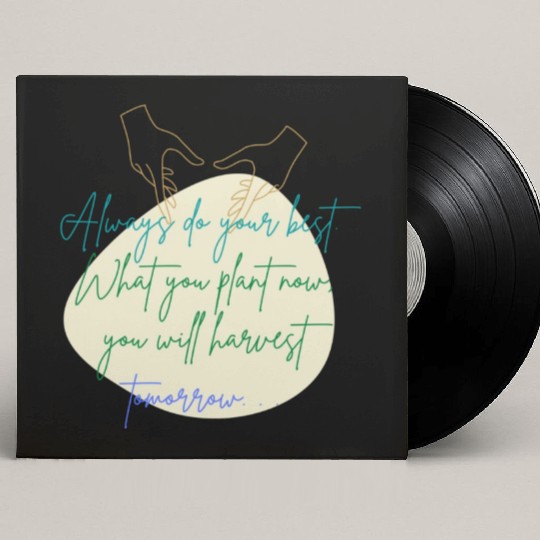 You Plant Now, You Will Harvest Tomorrow Custom Vinyl Record Sleeves