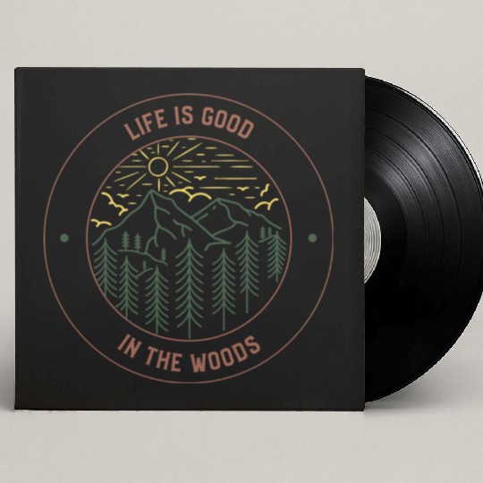 Life's Good In The Woods Custom Vinyl Record Sleeves