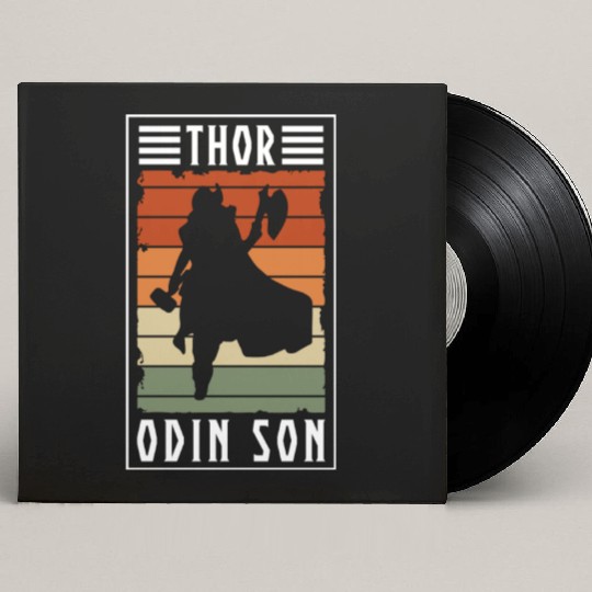 Thor Norse Runes Mythology Hammer Valhalla Gods Custom Vinyl Record Sleeves
