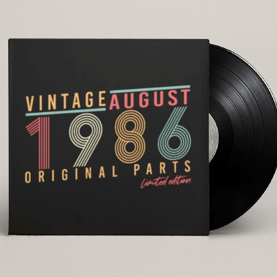 Year Of Construction 1986 In August Custom Vinyl Record Sleeves