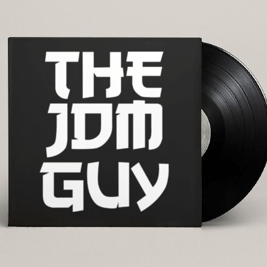 The JDM Guy white text japanese car lover Custom Vinyl Record Sleeves