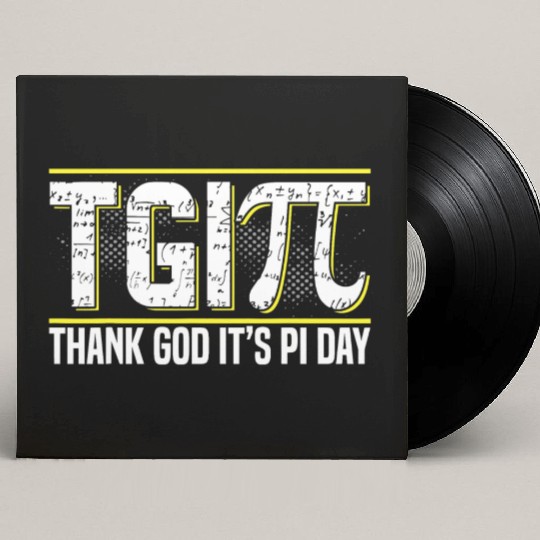 Happy PI Day 3 14 Pi Day Celebration Thank God It Custom Vinyl Record Sleeves