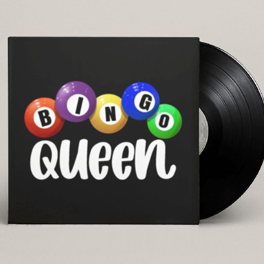 Bingo Queen Bingo Gambling Women's Bingo Player Custom Vinyl Record Sleeves