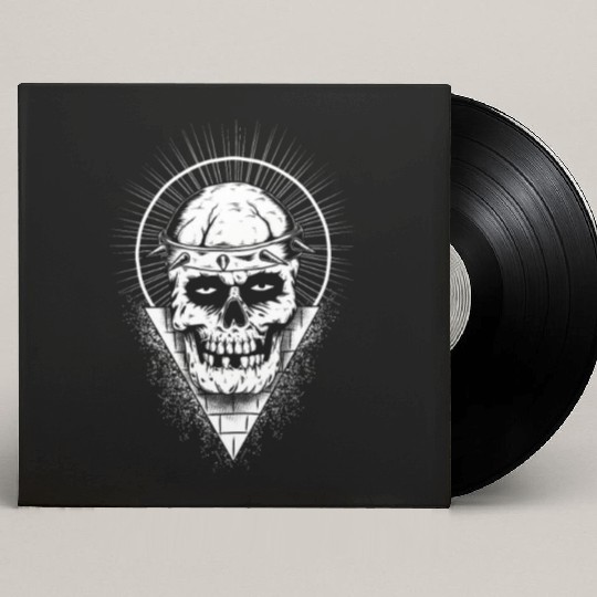 Bull Skull Custom Vinyl Record Sleeves