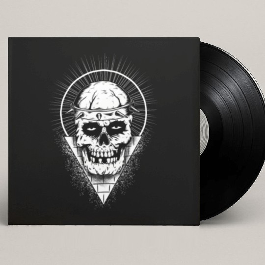 Bull Skull Custom Vinyl Record Sleeves