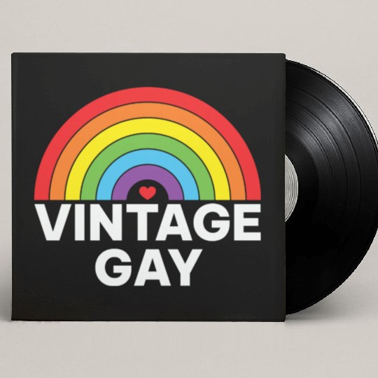 LBGT Flag Gay Pride Human Vintage Rainbow Custom Vinyl Record Sleeves