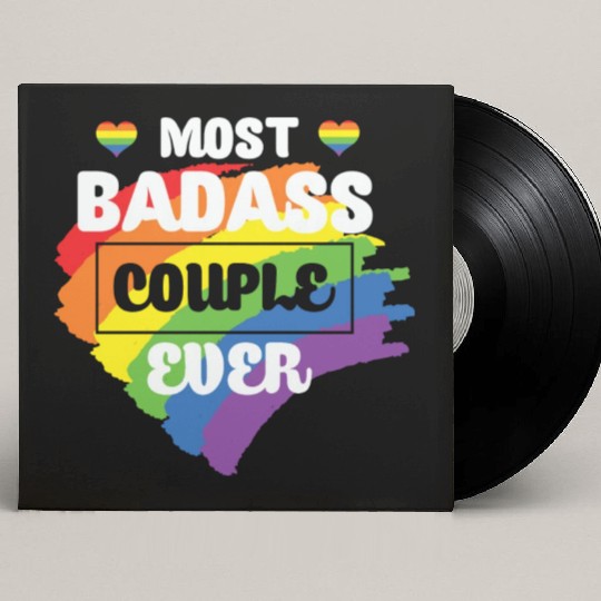 LBGT Flag Gay Pride Human Couple Custom Vinyl Record Sleeves