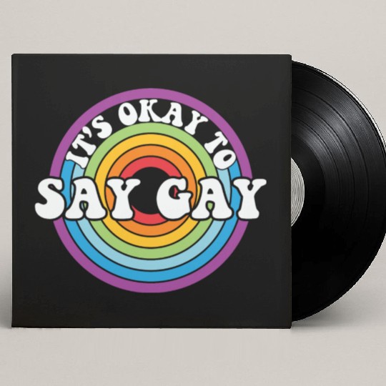LBGT Flag Gay Pride Human ok say Gay Custom Vinyl Record Sleeves