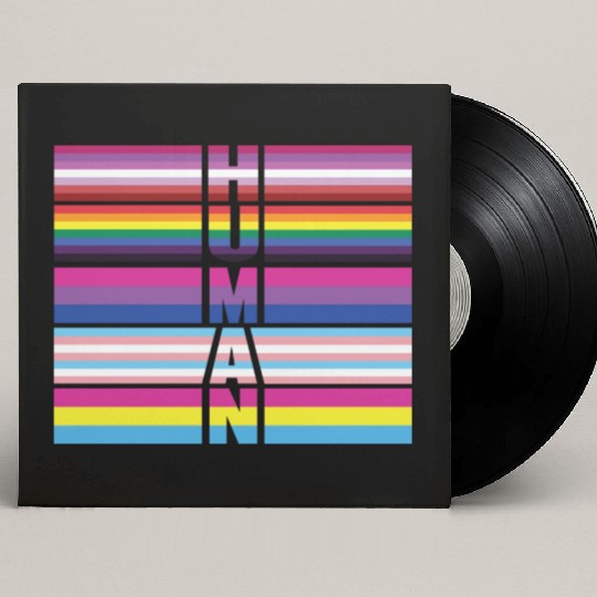 LBGT Flag Gay Pride Human Custom Vinyl Record Sleeves