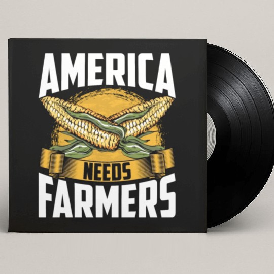 America Needs Farmers Agriculture Farmer Corn Custom Vinyl Record Sleeves